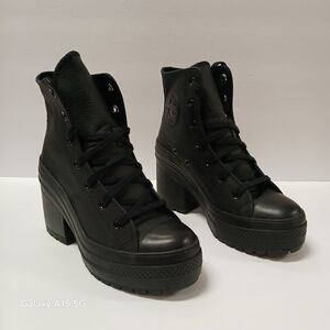 CONVERSE Chuck 70 De Luxe Heel Leather Boots Shoes A06145C Women's Size 7